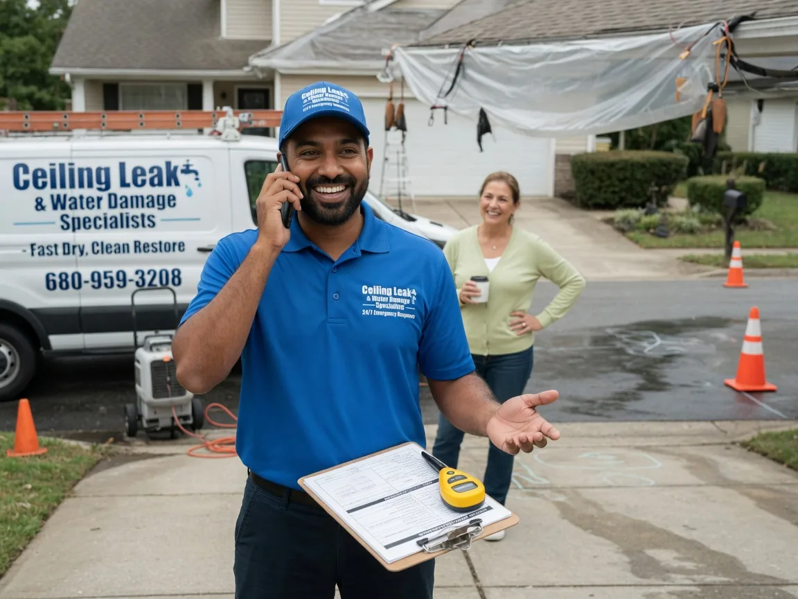 Ceiling Leak Cleanup Earlsboro, OK FAQs